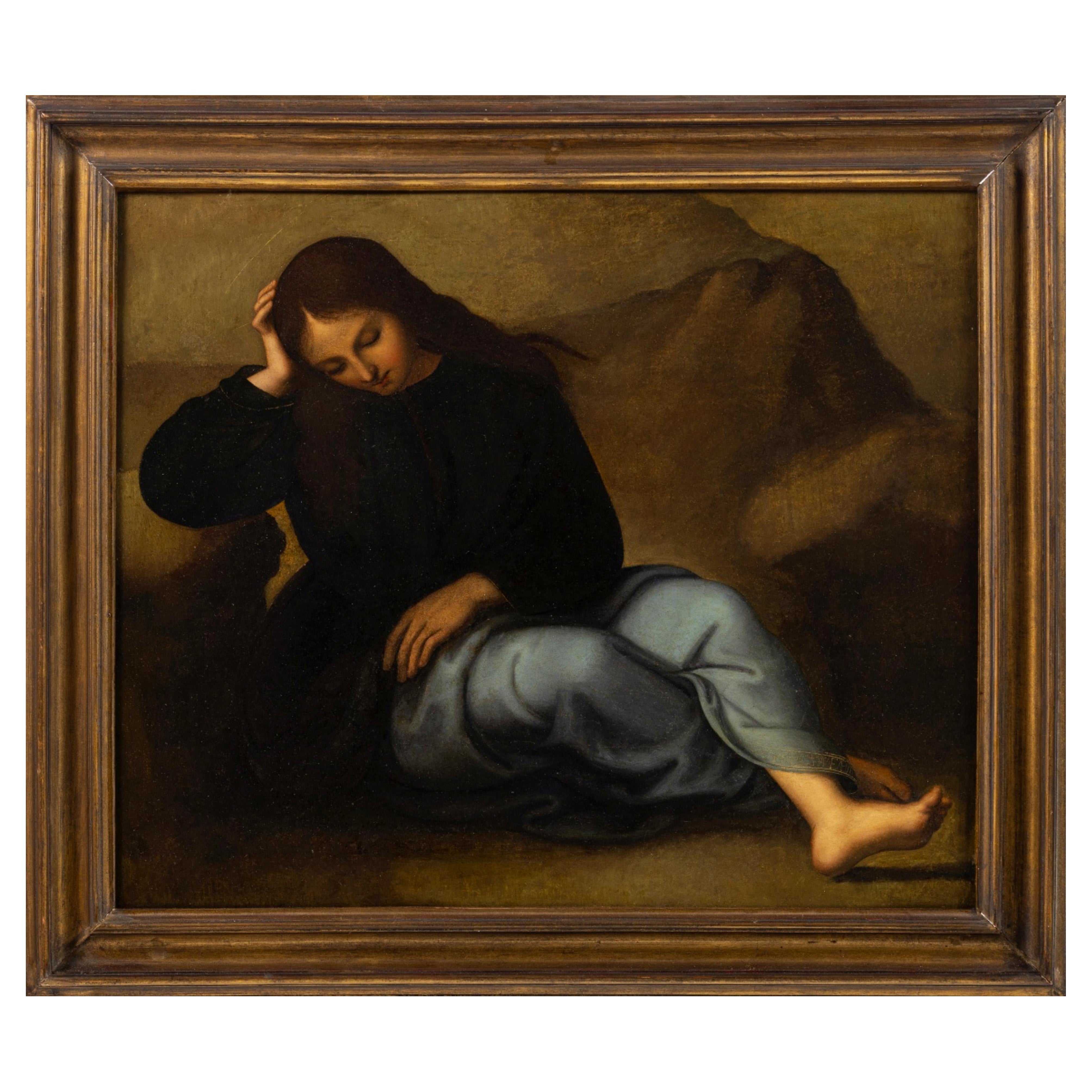 ESCUELA ITALIANA "SAN JUAN EL EVANGELISTA DORMIDO" Siglo XVII