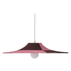 Hand Crafted Simple Shade 01, Demi Deep Trim Double Cloth Pendant, Ø60cm/23.6in