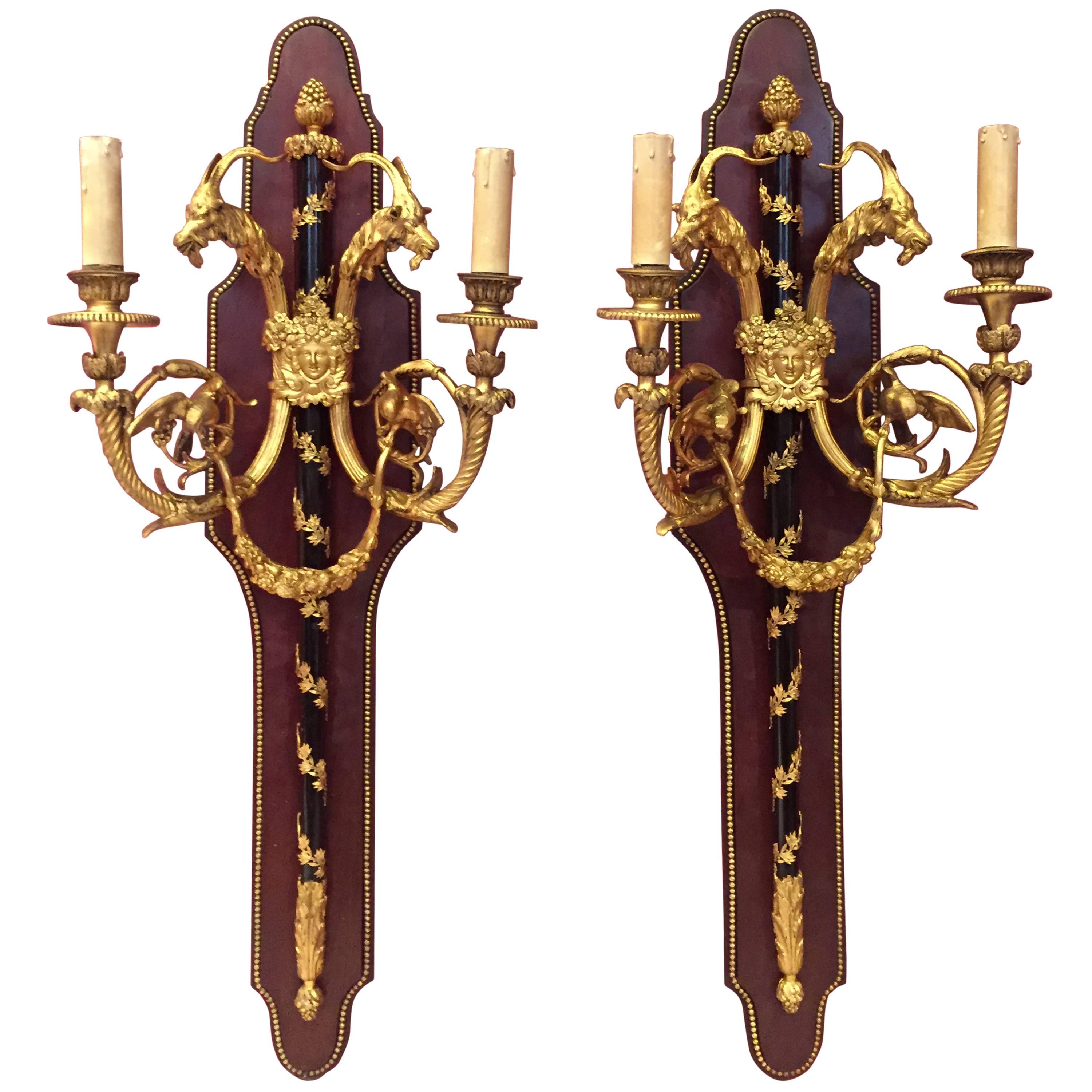 A Pair of 19th Century French Sconces