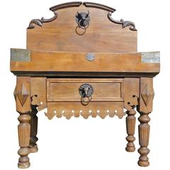 19th Century French Butcher Block from Paris 