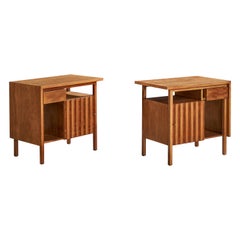 John Widdicomb, Nightstands, Walnut, USA, 1950s