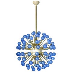 Blue Burst Sputnik Chandelier by Fabio Ltd