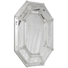 Stunning Venetian Mirror, Antique with Beautiful Applied and Engraved Decoration