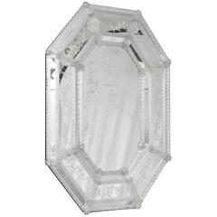 Stunning Venetian Mirror, Antique with Beautiful Applied and Engraved Decoration 6