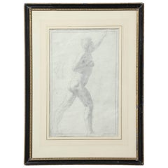 Drawing of a Male Nude by Alfred Elmore
