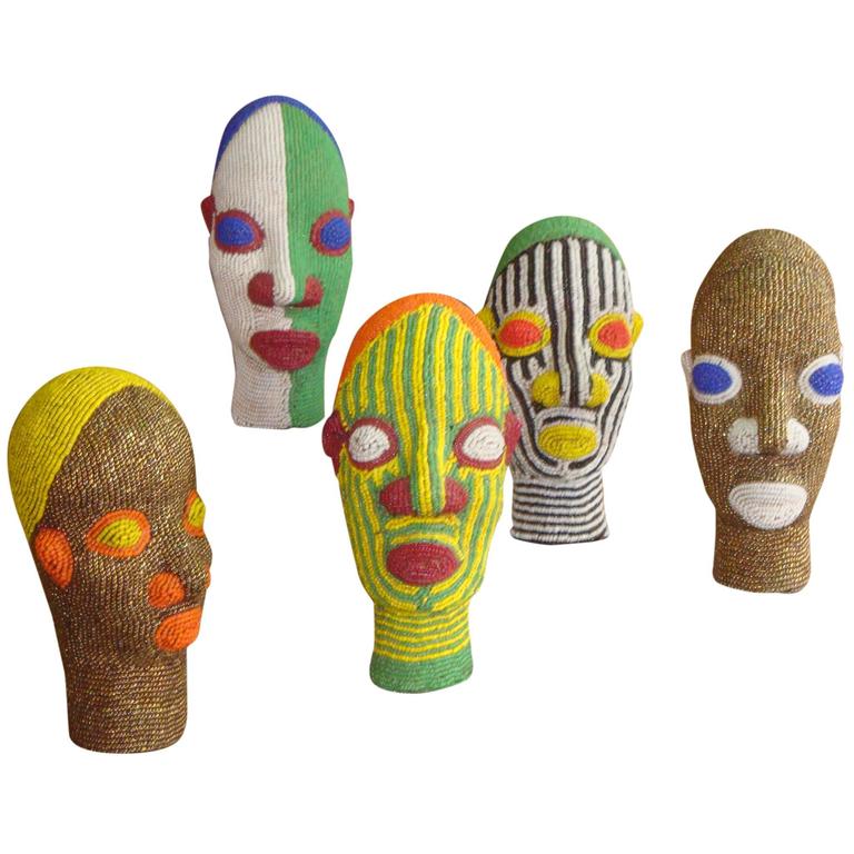 African Beaded Heads at 1stDibs african head beads, bead heads, head bead