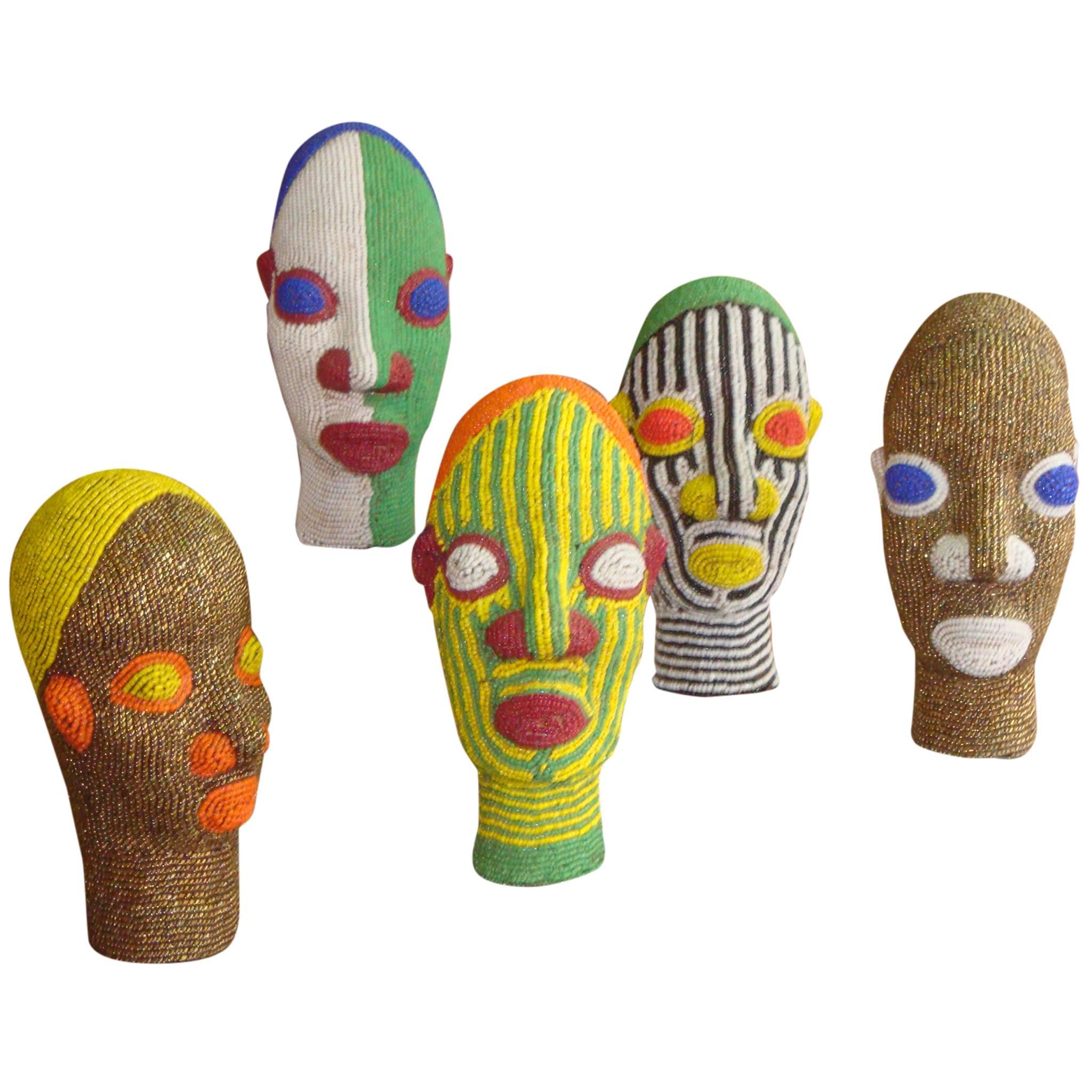 African Beaded Heads