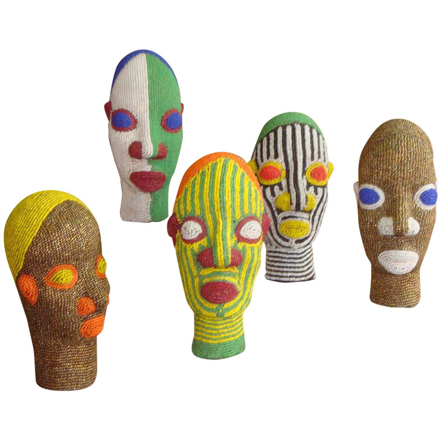 african beaded headpiece