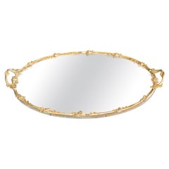 Early 20th Century French Ormolu Mirror Plateau Vanity Tray
