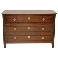 18th Century Dutch Three-Drawer Oak Commode with Inlay Stringing, Holland 6