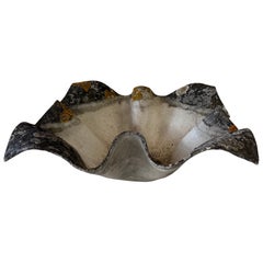 Willy Guhl Large Elephant Hankerchief Planter with Beuatiful Moss and Lichen