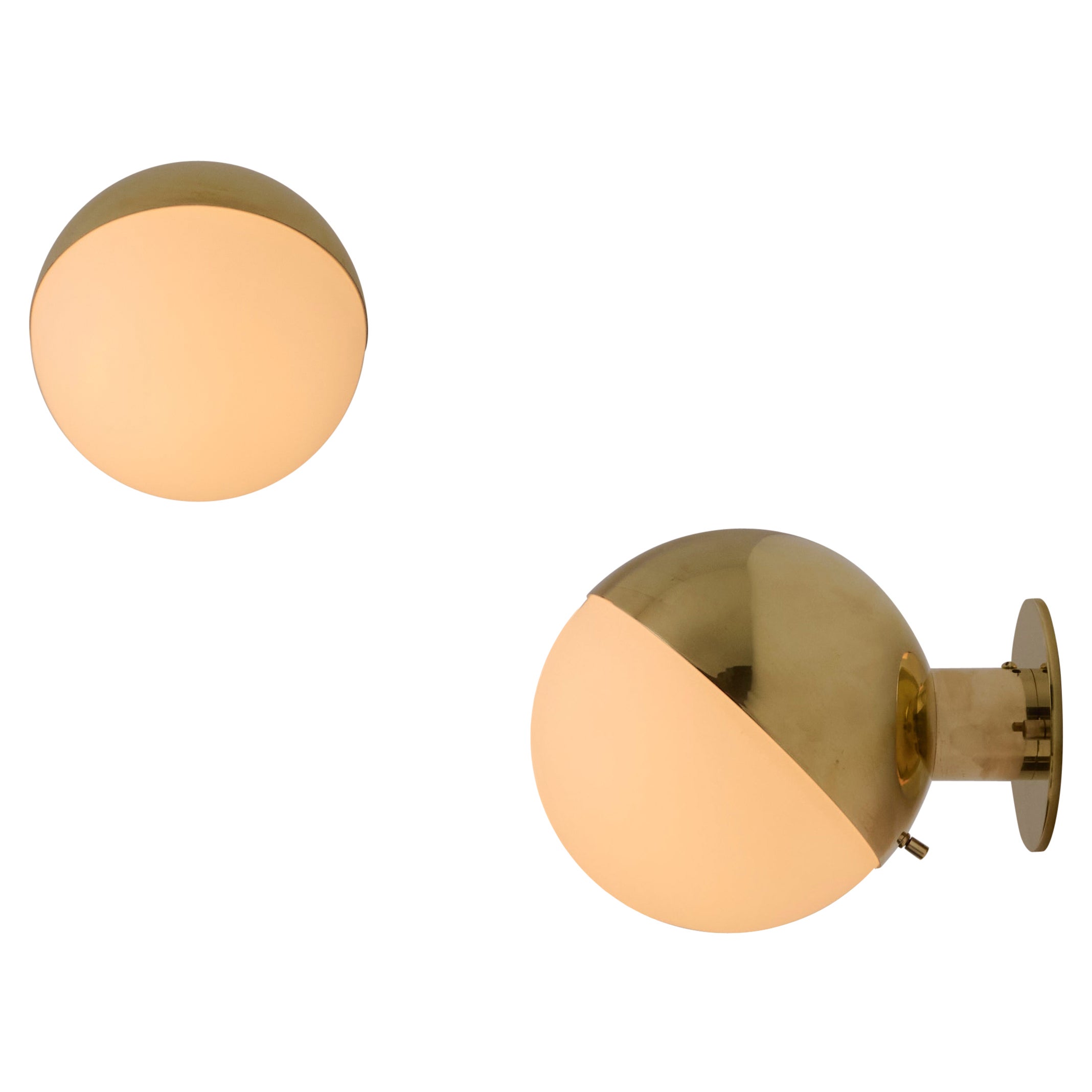 Paar Wandleuchter Modell 2045 von Stilnovo
