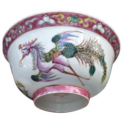 Maravillosa Pareja de Porcelana China / Malasia Peranakan Nonya