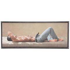 Giclee of a Male Figure in Repose by Alexander Monntoya, 20th Century