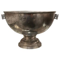 Gorgeous Pewter Louis Roederer Champagne Cooler-Horse Head Handles