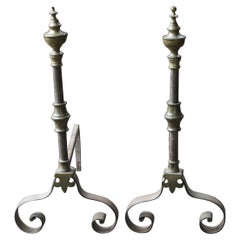 Chandelles ou chenets d'époque Napoléon III, 19e siècle, France