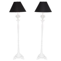 Pair of Sirmos Style Floor Lamps with Rams Heads