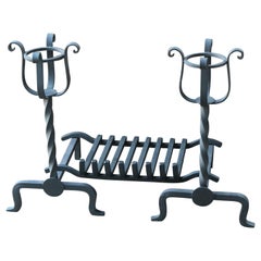 French Napoleon III Style Fireplace Grate or Fire Basket, 20th Century
