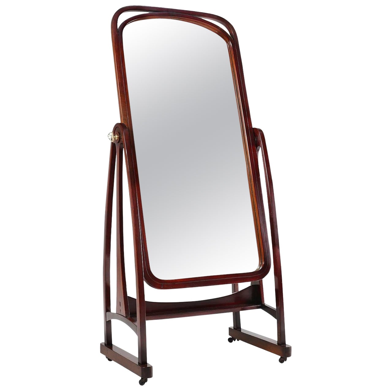 Ikonischer Cheval-Schminkspiegel Modell 9954 von Thonet, Österreich ca. 1904