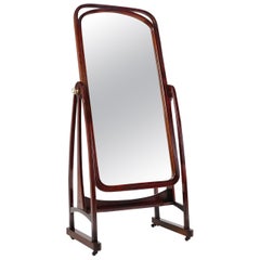 Iconic Cheval Dressing Mirror model 9954 by Thonet, Austria ca. 1904