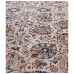 Early 20th Century Signed Tabriz Persian Carpet