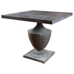 Pedestal Zinc Table