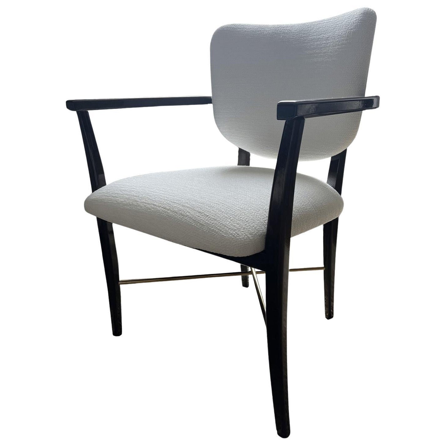 Brass Detail Chair For Sale