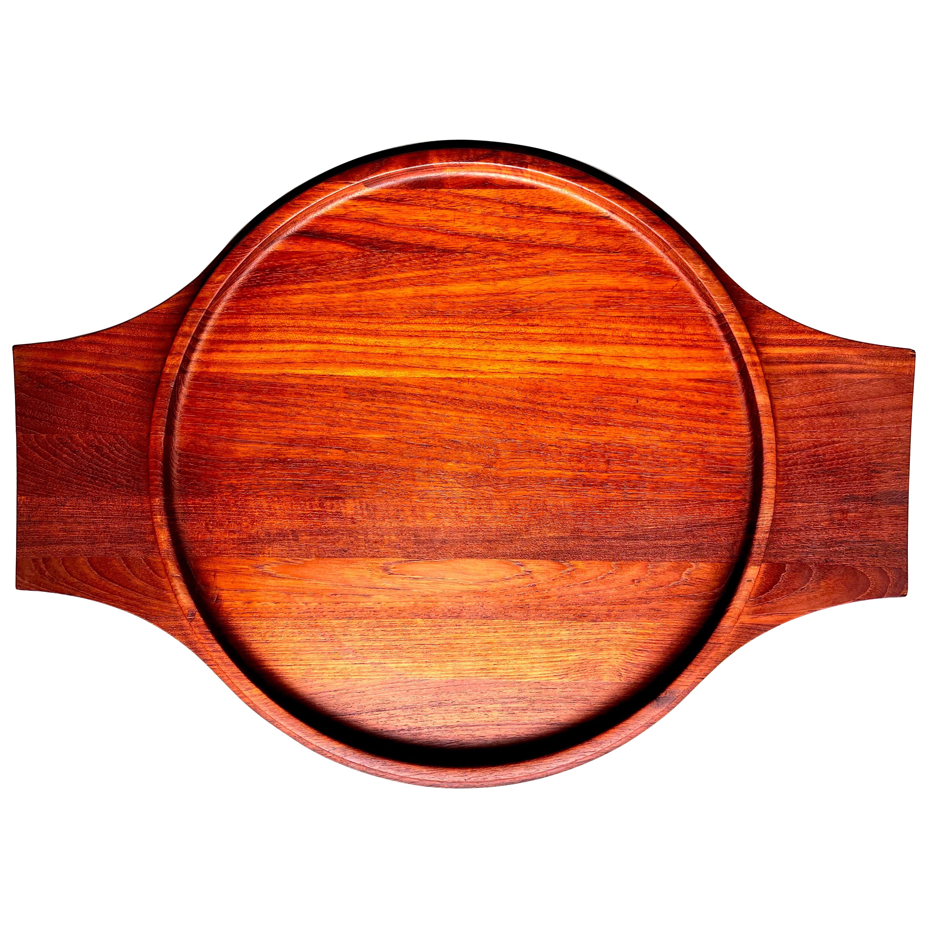 Vassoio in teak molto grande di Jens Quistgaard per Dansk Designs, circa 1960