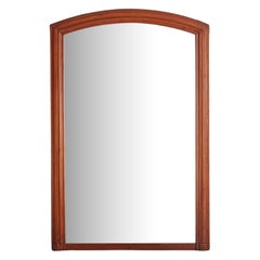 Large French Walnut Mirror, 19th Century