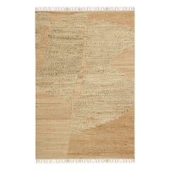 Rug & Kilim’s Abstract Flatweave in Beige-Brown with Geometric Patterns