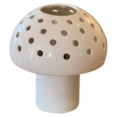 Vintage mid century modern mushroom lamp, circa 1960s by Canadian potter, Mauric