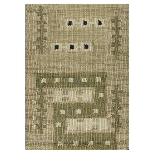 Rug and Kilim’s Scandinavian Style Custom Rug Sample, Red with ...