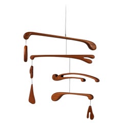 Hanging Nursery Mobile in Solid Sapele, Marc Leblanc, Leblanc Studios, USA, 2020
