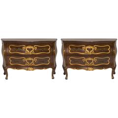 Pair of Italian Bombay Chests