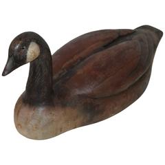 Vintage Monumental Canadian Goose in Original Surface