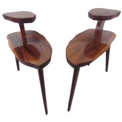 Tavolini vintage con bordo libero