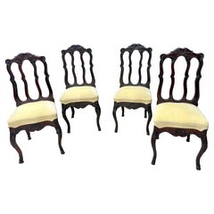 Sedie da pranzo francesi stile Luigi XV degli anni '20 - Set di 4 sedie in Oak