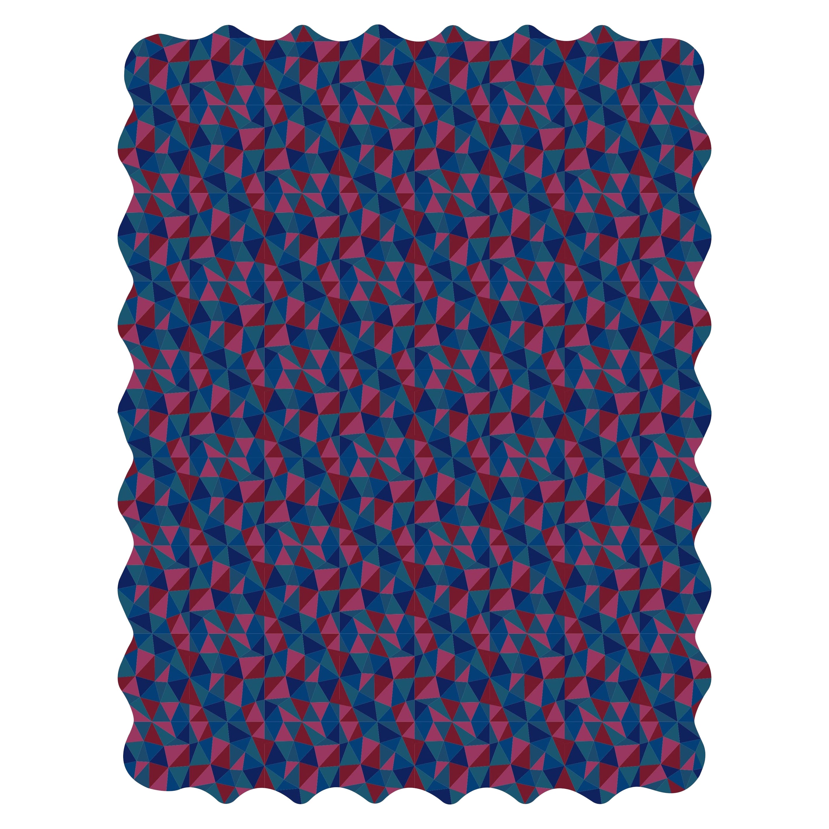 Hand-Tufted Modern Custom Wool Rug with Mosaico Pattern By Apadana