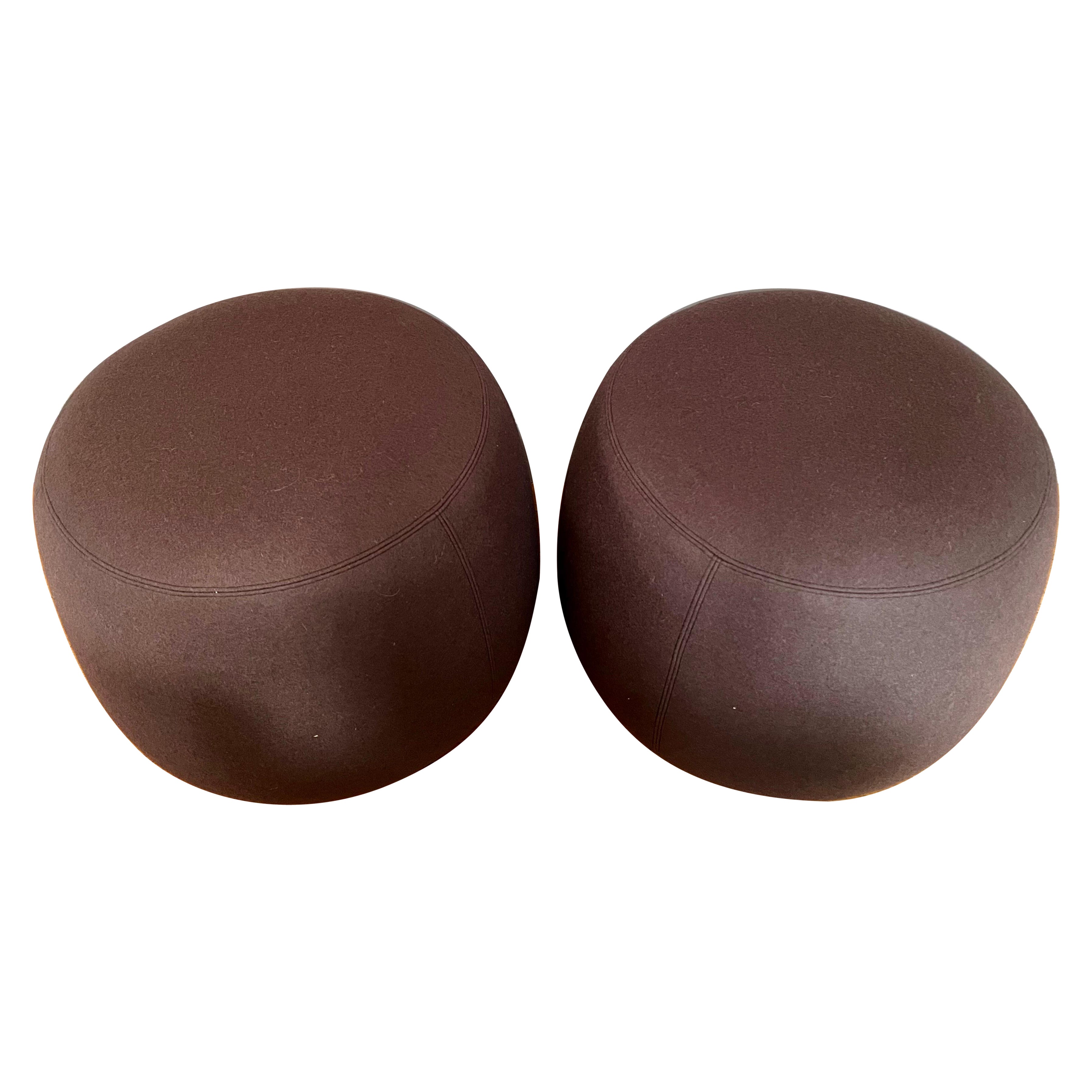 Pair of Apel Ottomans by Bernhardt Design, 2011