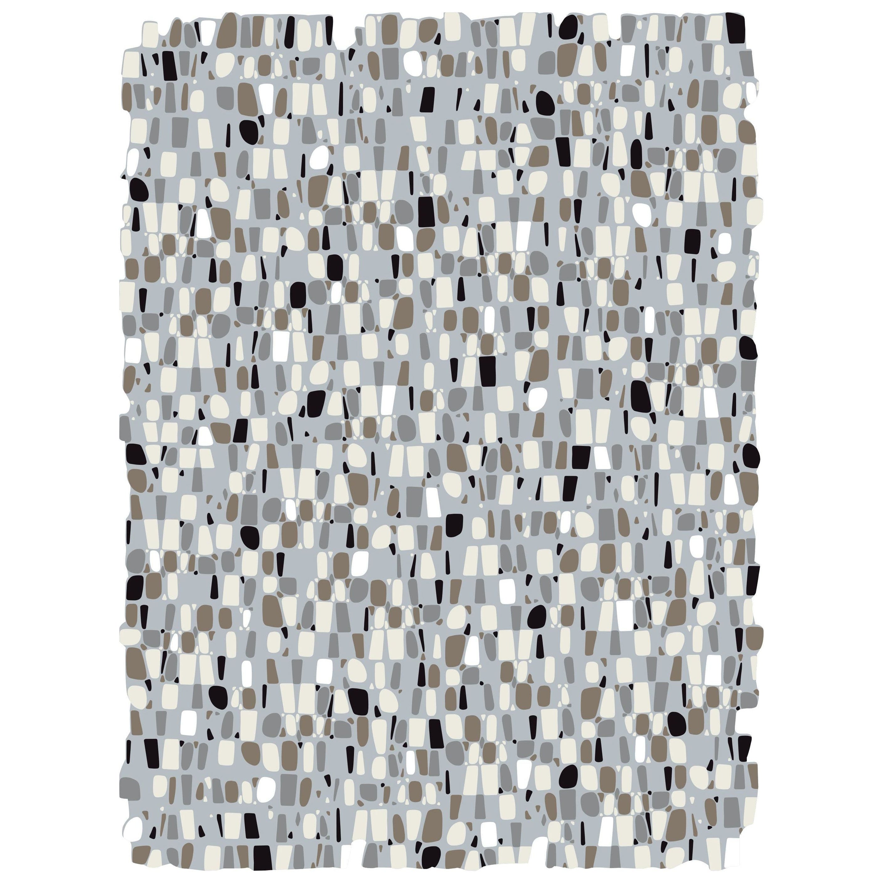 Hand-Tufted Modern Custom Wool Rug with Abstract Pattern By Apadana