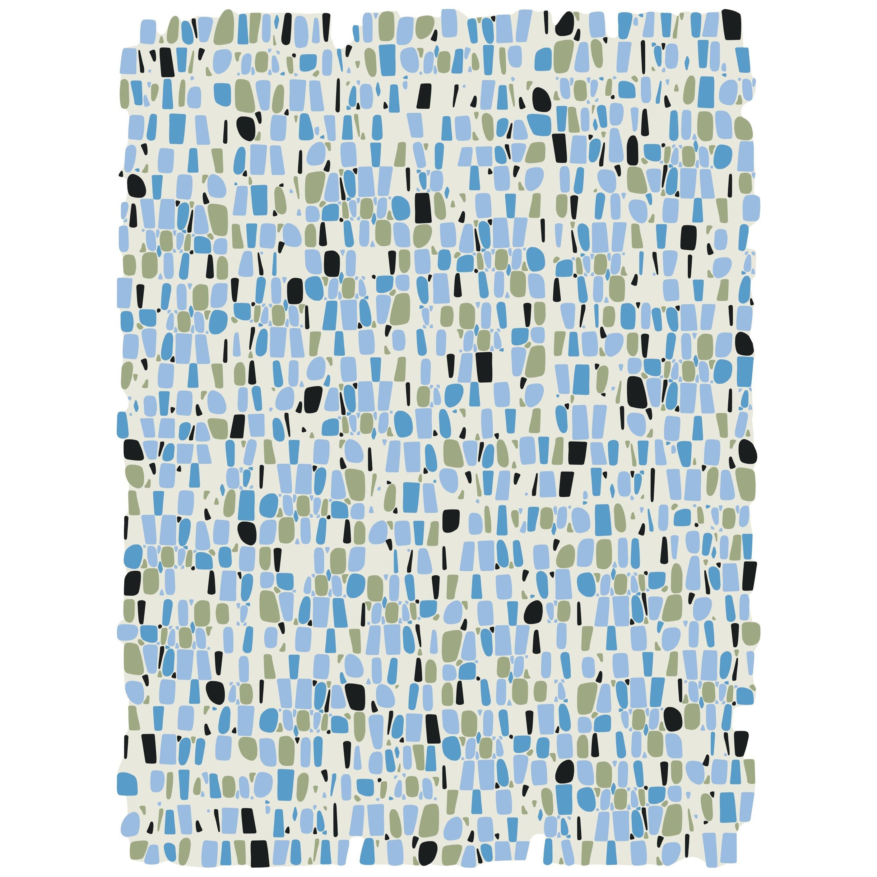 Hand-Tufted Modern Custom Wool Rug with Abstract Pattern By Apadana