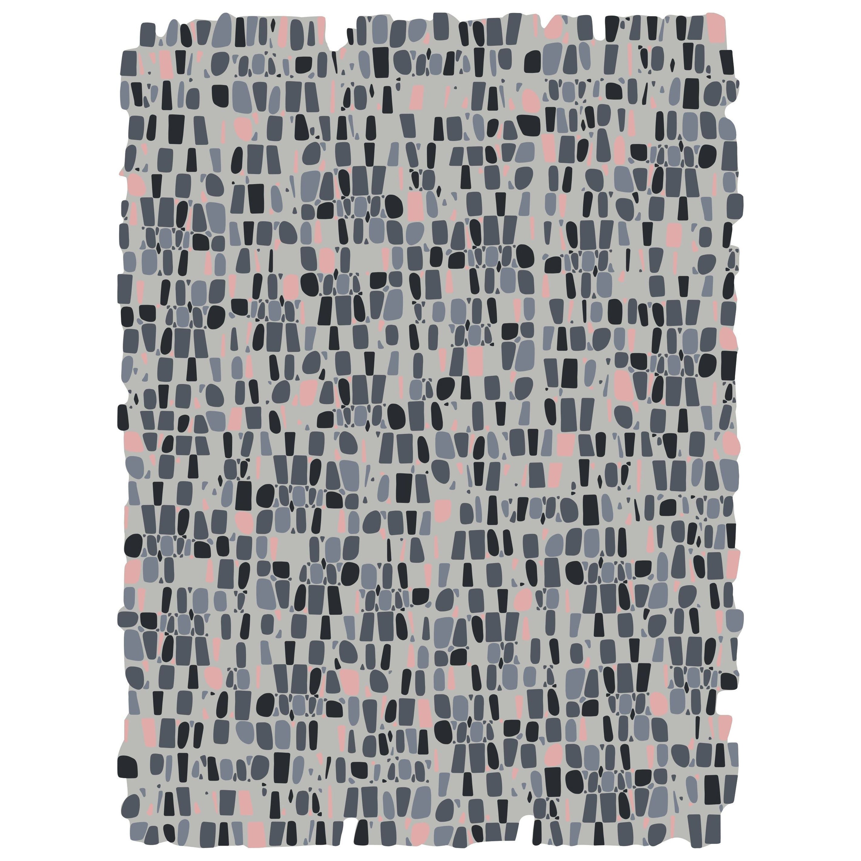 Hand-Tufted Modern Custom Wool Rug with Abstract Pattern By Apadana