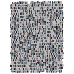 Hand-Tufted Modern Custom Wool Rug with Abstract Pattern By Apadana