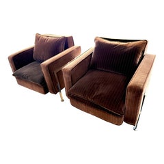 Coppia di sedie da salotto abbinate di Robert Haussmann & Haussmann per De Sede, in stile Mid Century Modern.