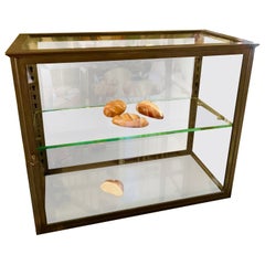 Antique French Siegel Table Display Cabinet - Vitrine