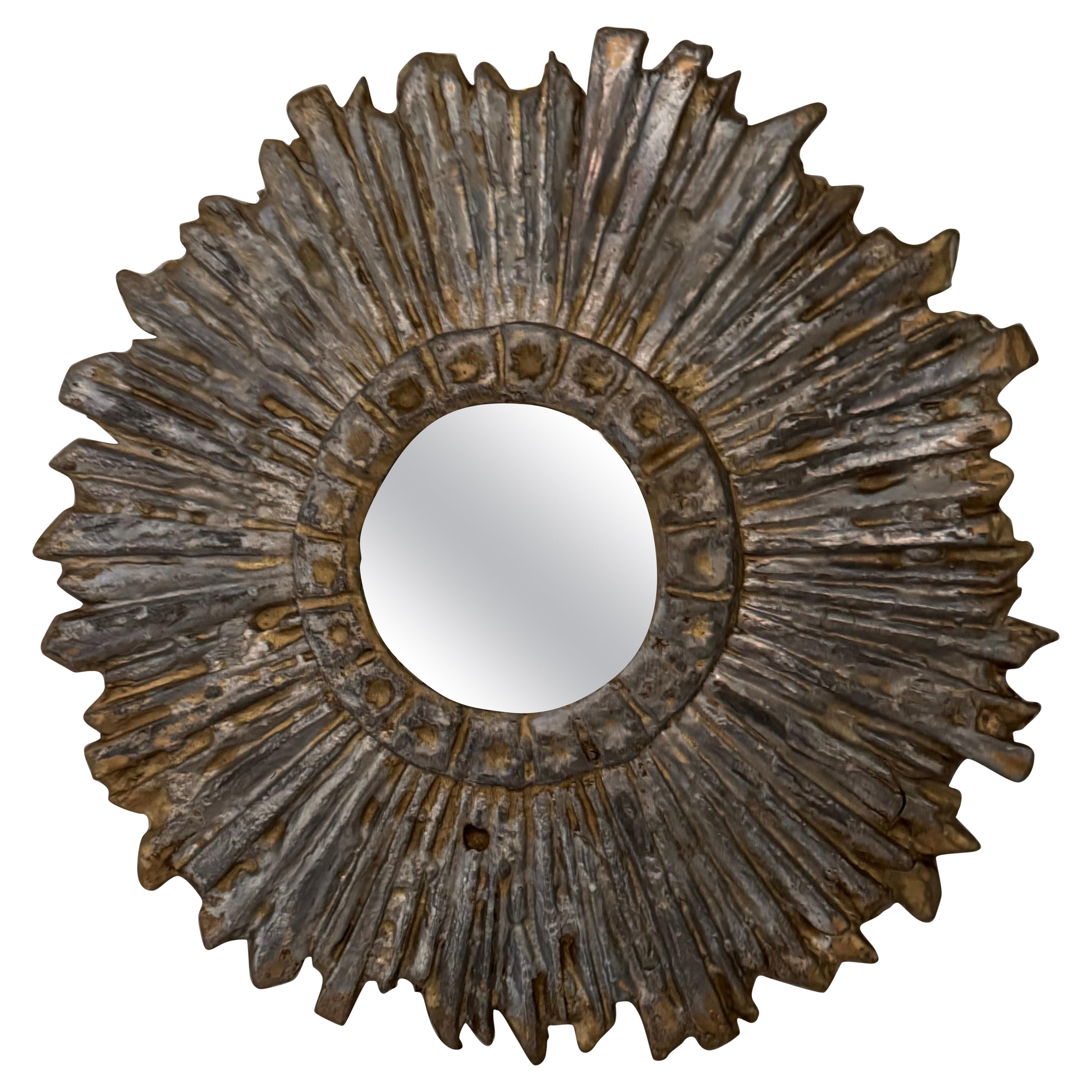 Pewter Sunburst Mirrors
