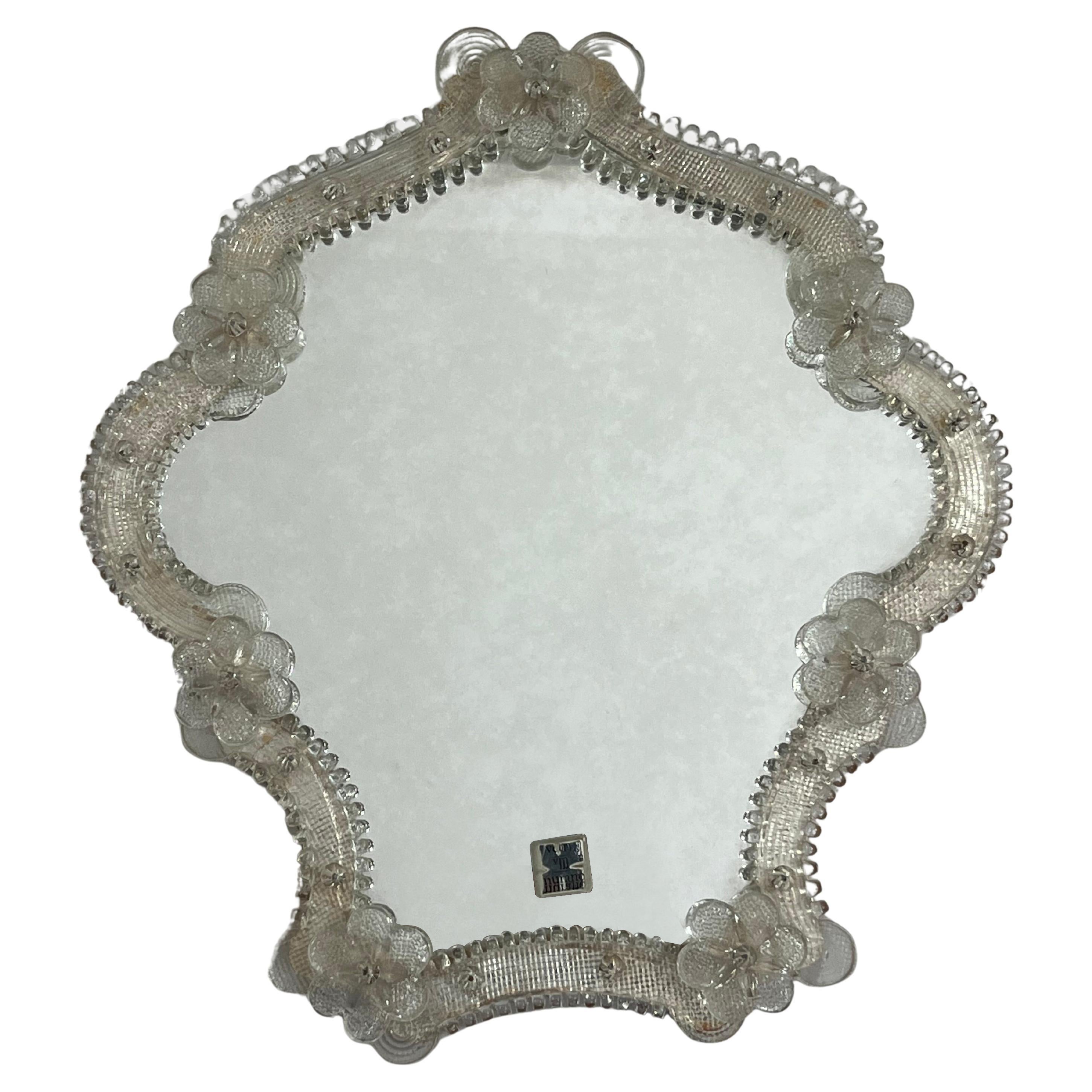 Mid-Century Murano Glass Wall Mirror 1960s