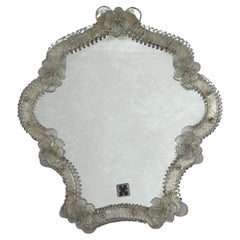 Mid-Century Murano Glass Wall Mirror 1960s