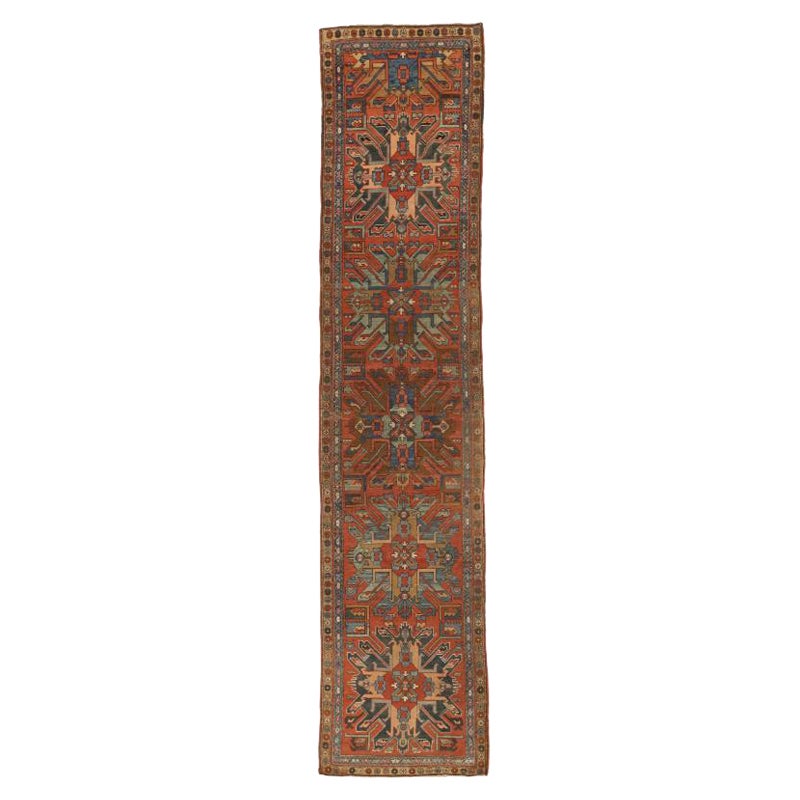Tappeto Persiano Serapi - Seta Blu Rosso 10345