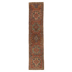 Alfombra Persa Serapi - Seda Azul Rojo 10345